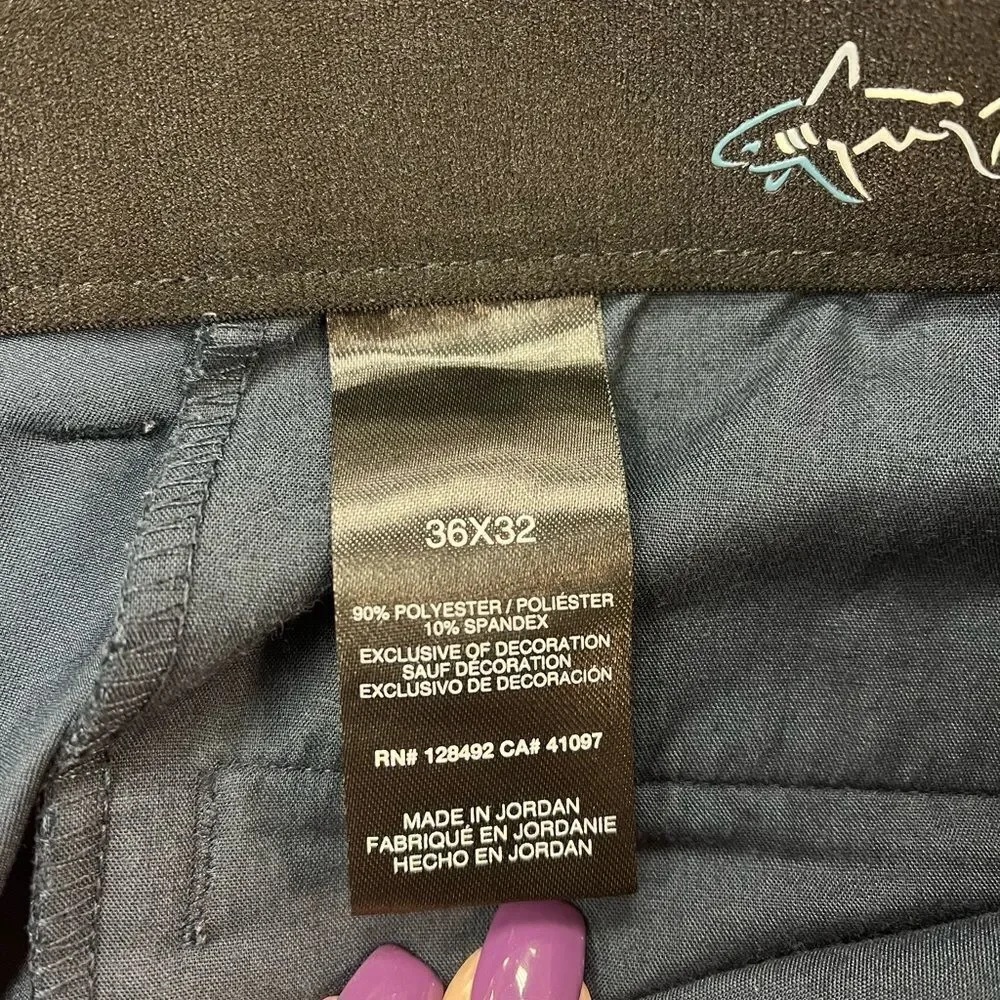 Greg Norman Navy Mens Golf Pants sz 36X32 EUC